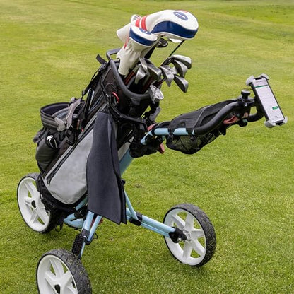 ProActive Sports Universal Phone Mount with 360 Rotation for Golf Push Carts, Golf Riding Carts, Bicycle, Stroller, Scooter, Handlebar – Fits iPhone 15 14 13 Pro Max, Galaxy S10 S21 S22 S23 S24