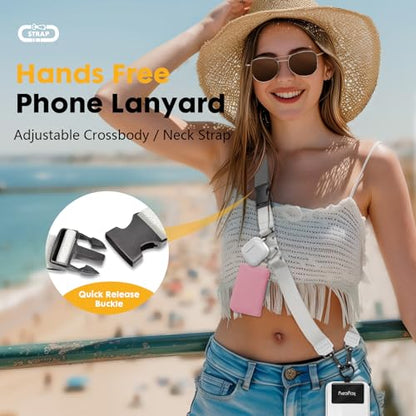 Icycay Phone Lanyard Crossbody Strap Neck Adjustable Teacher Women White - color: 1 White