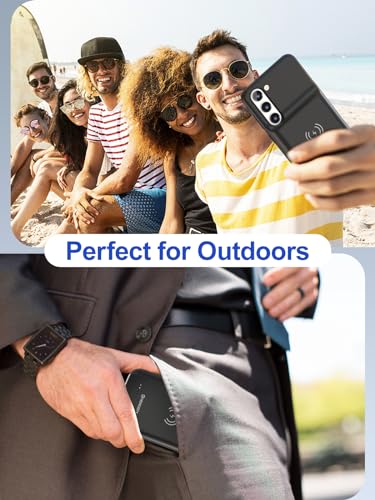 NEWDERY Battery Case for Samsung Galaxy S23 6.1",Slim Charger Case | Qi Wireless Charging, Sync Data Supported, 4700mAh Portable Rechargeble Extended Battery Pack
