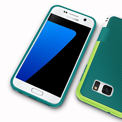 Jeylly Galaxy S7 Edge Case, One-Piece Ultra Slim 3 Color Impact Anti-Slip Rugged Soft TPU Bumper Shockproof Protective Case Cover Shell for Samsung Galaxy S7 Edge S VII Edge G935 - Green | One-Piece Slim 3 Color Impact Anti-Slip Rugged Soft TPU Bumper Sho
