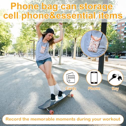 Flap Closure Secure Cell Phone Bag with Card Pocket for iPhone & Samsung - color: Garden Alike
