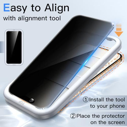 JETech Privacy Screen Protector for iPhone Air, 2-Pack - size: iPhone Air