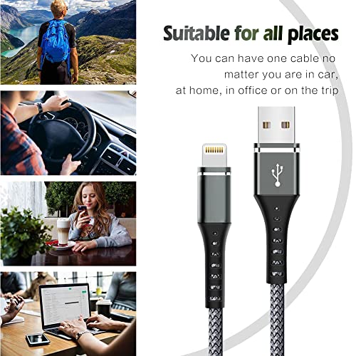 [Apple MFi Certified] iPhone Charger Cable,3Pack 3FT Lightning Cable - size: 3FT