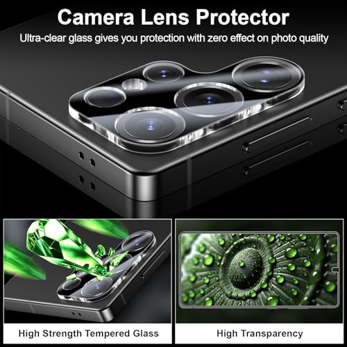 Esanik for S25 Ultra Anti Reflective Screen Protector, Anti-Glare & Fingerprint Unlock Compatible, Matte PET Film [Non-Glass], Auto-alignment Frame, Anti-Fingerprint, Smooth as Silk, 2+2 Pack - size: S25 Ultra-6.9 inch