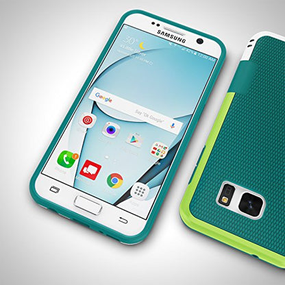 Jeylly Galaxy S7 Case, [3 Color] Slim Hybrid Impact Rugged Soft TPU & Hard PC Bumper Shockproof Protective Anti-Slip Case Cover Shell for Samsung Galaxy S7 S VII G930 GS7 - Green | [3 Color] Slim Hybrid Impact Rugged Soft TPU&Hard PC Bumper Shockproof Pro