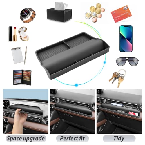 SKTU for 2026 2027 Honda Pilot Passenger Side Storage Tray w/Side Pocket - color: 2026 2027 Pilot/Passport Passenger Tray