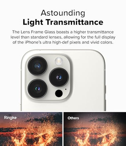 Ringke for iPhone 16 Pro Max / 16 Pro Camera Lens Protector [2 Pack] - size: iPhone 16 Pro / iPhone 16 Pro Max