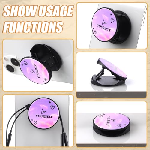 Honoson 9 Pcs Cell Phone Grip Holder Collapsible Holder, Love Style - color: Love Style