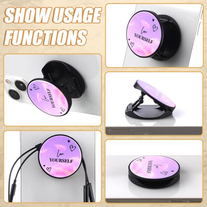 Honoson 9 Pcs Cell Phone Grip Holder Collapsible Holder, Love Style - color: Love Style