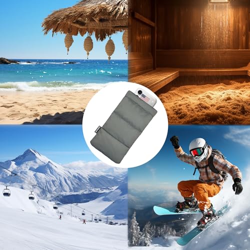 Thermal Phone Case Prevent OVERHEATING in The Sun, Cellphone Pouch for Camping Prevents Freezing, Extends Battery Life, Outdoor Warm Cover Bags for iPhone, Samsung Galaxy (Grey) - color: Gray