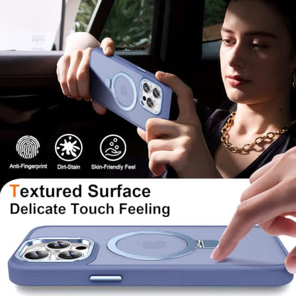 Magnetic for iPhone 13 Pro Max Case with Ring Stand, Sierra Blue - color: Sierra Blue, size: Iphone 13 Pro Max 6.7 inches
