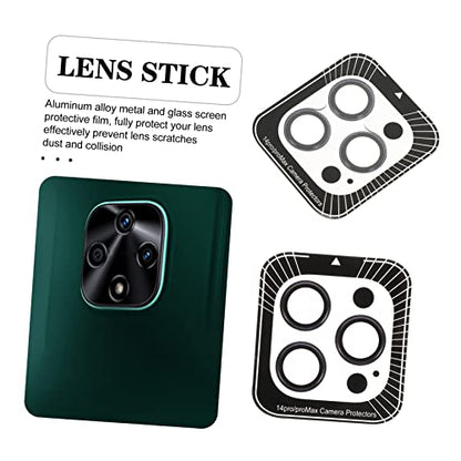 VILLCASE Protective Camera Lens Cover for Pro Pro Tempered Film with High Hardness Scratch Resistant and Dustproof Phone Lens Protector Easy Installation and Dark Purple