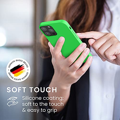 kwmobile Case Compatible with Apple iPhone 12 / iPhone 12 Pro Case - TPU Silicone Phone Cover with Soft Finish - Lime Green - color: lime green, size: iPhone 12 / iPhone 12 Pro