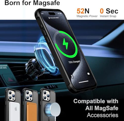 360°Magnetic Swivel Ring for iPhone 15 Pro Max Case-Black - color: Black, size: iPhone 15 Pro Max