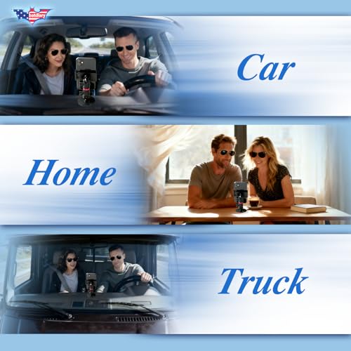 2026 Upgraded Car Phone Mount, 780° Adjustable Magnetic Anti-Slip Mat-Black - size: Mat-Black