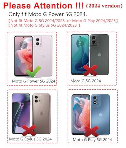 SunStory for Motorola Moto G Power 5G 2024 Case with Kickstand,Rose Gold - color: Rose Gold