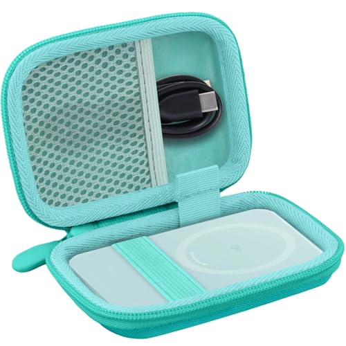 khanka Hard Case for Anker A1665/A1664 Slim Magnetic Charger,Green - color: Green