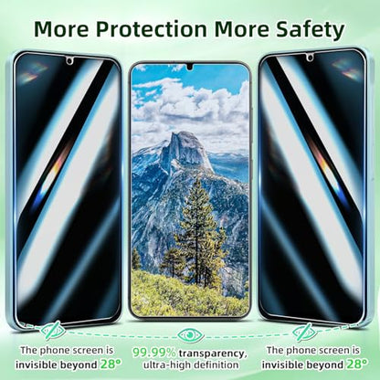 3+3 Privacy Screen Protector for Samsung Galaxy A15 5G Camera Protector
