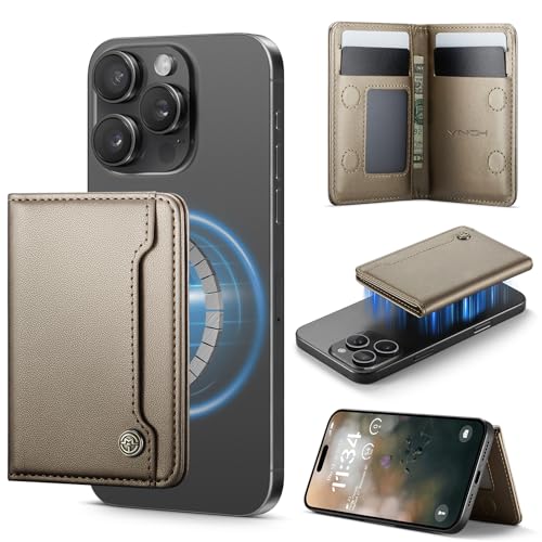 Vinich for MagSafe Wallet Magnetic RFID Blocking Card Holder, Desert Gold - color: Desert Titanium