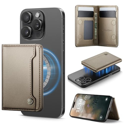 Vinich for MagSafe Wallet Magnetic RFID Blocking Card Holder, Desert Gold - color: Desert Titanium
