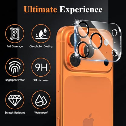 4 Pack Camera Lens Screen Protector Compatible with iPhone 17 Pro - size: 17 Pro