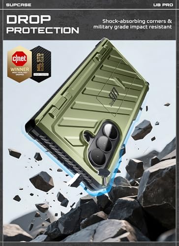SUPCASE for Samsung Galaxy Z Fold 7 Case with Built-in Kickstand, Guldan - color: Guldan