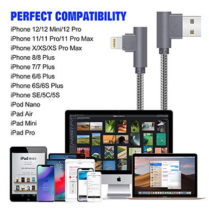APFEN MFi Certified Lightning iPhone Cable 3Pack 10FT Cable for iPhone 14 - size: 10FT