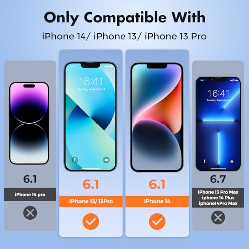 UNBREAKcable 2-Pack Screen Protector for iPhone 13 Pro/14/13 - size: iPhone 14/13/13 Pro