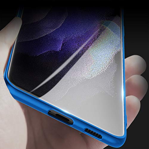 X-level for Samsung Galaxy S21 Ultra Case Slim Fit Soft TPU Super Ultra-Thin [Guardian Series] Phone Back Cover Light Protective Matte Finish Coating Cases for Samsung S21 Ultra-Blue - color: Blue