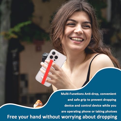 Mabor 3Pcs Reusable Silicone Phone Strap Grip Holder