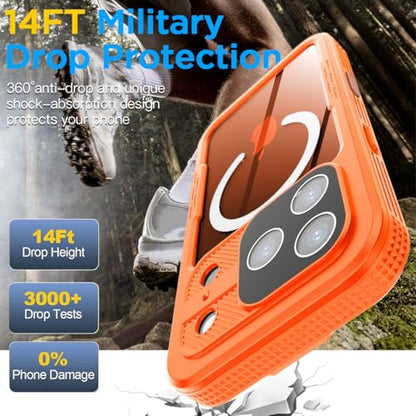 AICase Waterproof Case for iPhone 17 Pro Max+MagSafe Clear Water Proof Snowproof/Dustproof/Shockproof,IP68 Certified 360 Full Body Protection Fully Sealed Underwater for iPhone 17 Pro Max_98 - size: iphone 17 Pro Max