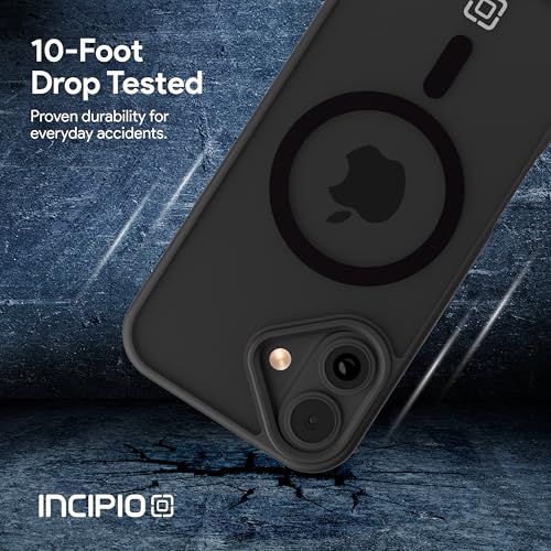 Incipio - Fog iPhone 17, Magsafe Compatible Phone Case, 10ft Drop Tested, Ultra Durable & Shock Absorbing, Scratch Resistant & Slim Profile (Black) - color: Black, size: iPhone 17