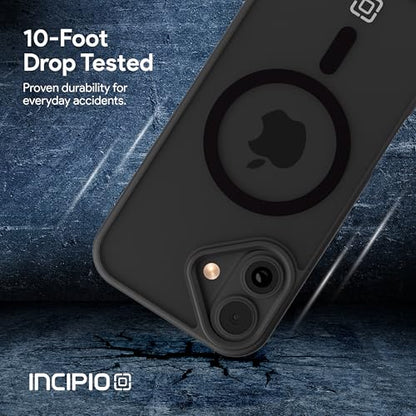 Incipio - Fog iPhone 17, Magsafe Compatible Phone Case, 10ft Drop Tested, Ultra Durable & Shock Absorbing, Scratch Resistant & Slim Profile (Black) - color: Black, size: iPhone 17