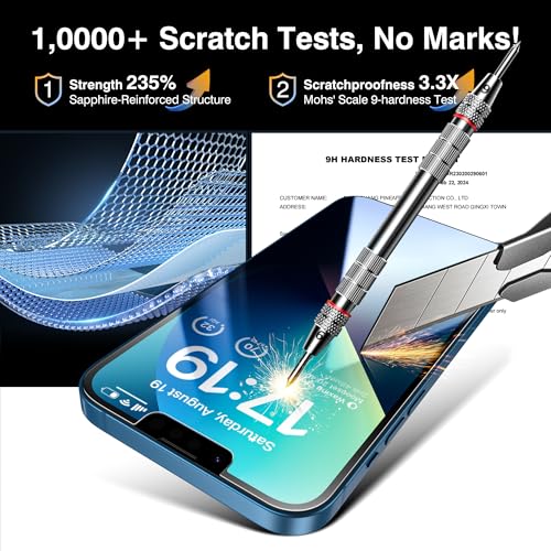 EZ-GLAZ-4+2 Pack for iPhone 13 Privacy Screen Protector (6.1") - size: iPhone 13