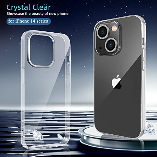 X-level Compatible with iPhone 14 Case Clear Ultra-Thin Soft TPU Slim Fit Mobile Phone Cover Anti-Slip Grip Scratch Resistant Phone Cases for iPhone 14 - color: Clear, size: iPhone 14