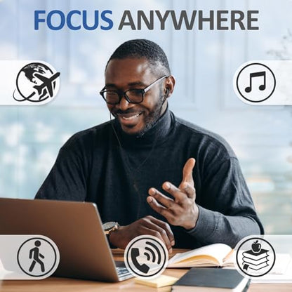 LUDOS FEROX 2 Pack Wired Earbuds in-Ear Headphones, 5 Year Warranty, Earphones with Microphone, Noise Isolation for 3.5mm Jack Ear Buds for iPhone, Samsung, Computer, Laptop, Kids, School Students - color: Black