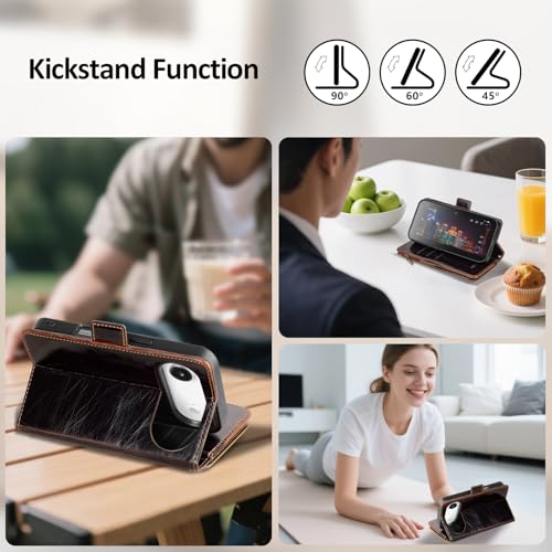 Antsturdy Compatible with MagSafe iPhone 17 Air Wallet Case,Coffee - color: (Detachable with Magsafe)-Coffee