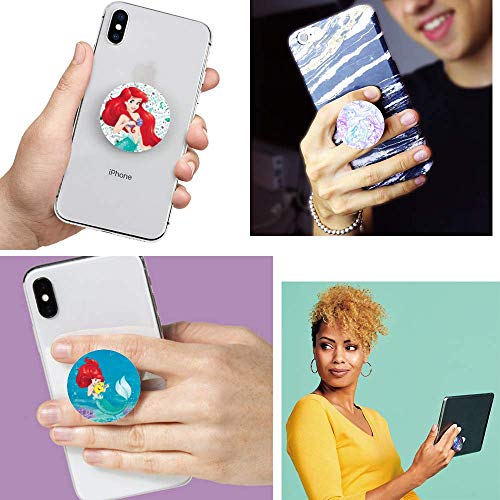 3 Pack/Multifunction Cell Phone Stand Holder and Grip Ocean Cute Girl Foldable Phone Kickstand Mount Compatible for Smartphones - color: Ocean Cute Girl