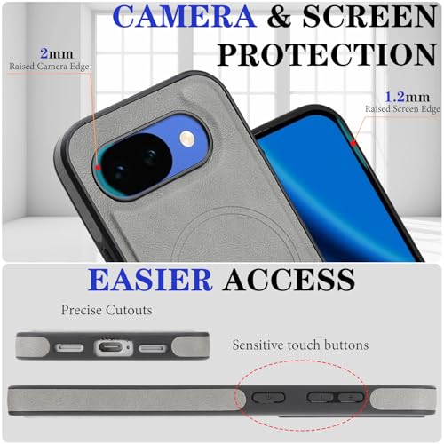 for Google Pixel 10a Wallet Case Compatible with Magsafe, 2 in 1 Leather Flip 3 Card Holder Magnetic Detachable Cover Q1 (Brown, Google Pixel 10a) - color: Brown, size: Google Pixel 10a