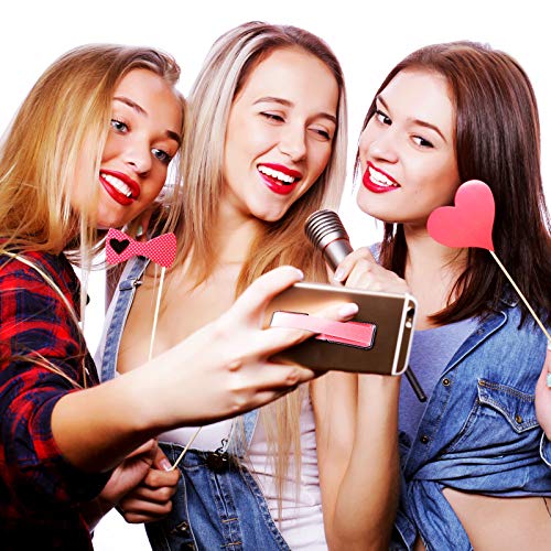 Weewooday 9 Pieces Finger Strap Phone Holders Elastic Phone Strap