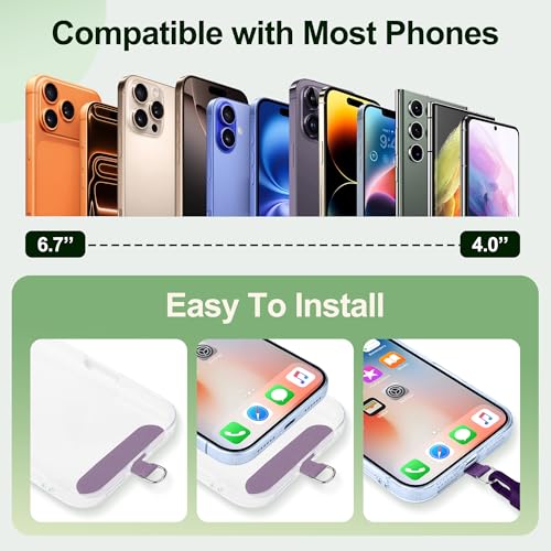 SHANSHUI Hand Wrist Strap Lanyard, 3 Pack Adjustable Cell Phone Lanyard Strap, Hand Wrist Strap Lanyard with 3x Tether Tabs for Smartphones- Black Dark Purple Dark Blue - color: Black Dark Purple Dark Blue
