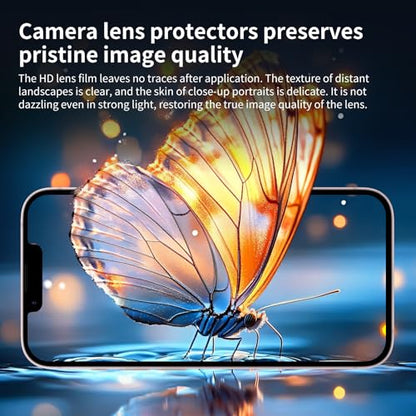 4-Pack Camera Lens Protector for iPhone 17e/16e, 9H Tempered Glass Camera Cover Screen Protector Accessories, HD Clarity, Anti-scratch, Case Friendly, Shockproof Full Protective - size: 17e/16e Lens