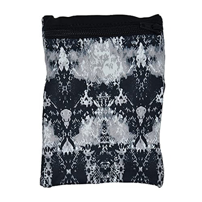 Sprigs Wrist Wallet Running Wristband Pocket for Keys Cards Cash ID Phone - color: Black Abstract