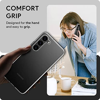 for Samsung Galaxy S23 Plus Case, Ultra [Slim Thin] Flexible TPU Scratch Resistant Gel Rubber Soft Silicone Protective Clear Case Cover for Galaxy S23 Plus (Clear) - size: S23 Plus