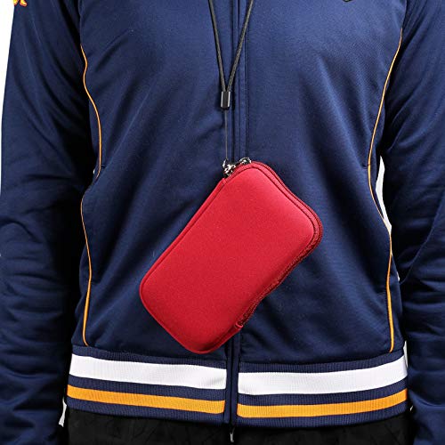 Neoprene Cell Phone Sleeve Zipper Phone Pouch Case for Samsung Galaxy S26 Ultra S25 Ultra S24 Ultra S23 Ultra A17 A16 A26 A36 A56 A15 A25 A35 A55 A14 A13 A07 A06 A05 A04 A03s, iPhone 16 Pro Max (Red) - color: Red