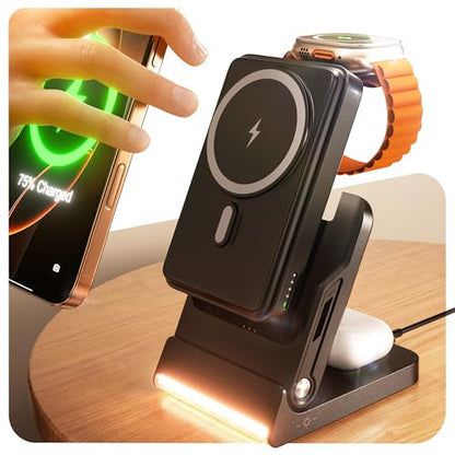 5 in 1 Charging Station Portable Charger Power Bank for Apple Watch Charger