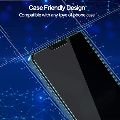YMHML [2 Pack] Privacy Screen Protector for iPhone 12 / iPhone 12 Pro (6.1 Inch)，Anti-Spy Tempered Glass Bubble Free Case Friendly Scratch Proof - size: iPhone 12 / 12 Pro-6.1 Inch