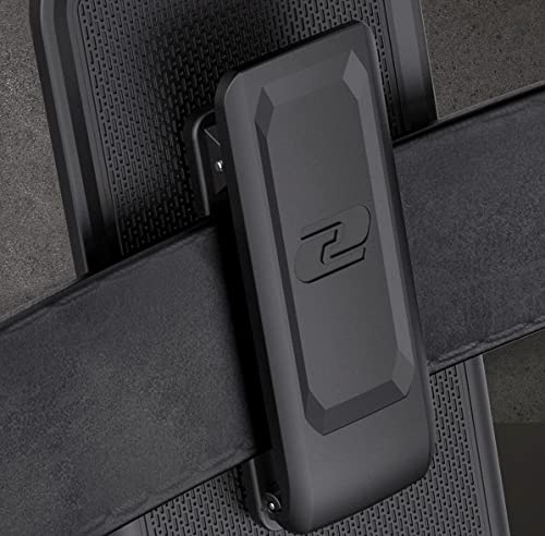 Encased DuraClip Designed for Samsung Galaxy S23 Belt Clip Case with Phone Holster and Kickstand (Matte Black) - size: S23