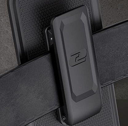 Encased DuraClip Designed for Samsung Galaxy S23 Belt Clip Case with Phone Holster and Kickstand (Matte Black) - size: S23