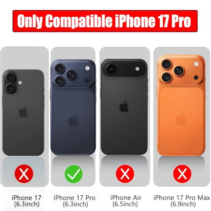 Battery Case for iPhone 17 Pro, Full Encircle 10000mAh High Capacity Rechargeable Portable Charger Case Extended Battery Pack for iPhone 17 Pro(6.3 inch) Wireless Charging Cover with Carplay-Black - size: iPhone 17 Pro (6.3 inch)